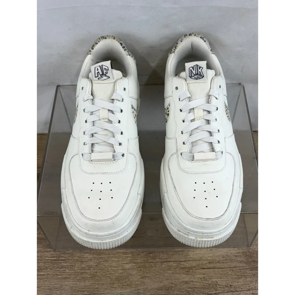 Nike Air Force 1 Pixel Leopard‎ Print White Women Shoes Size 8.5 DH9632 101 - Picture 3 of 10